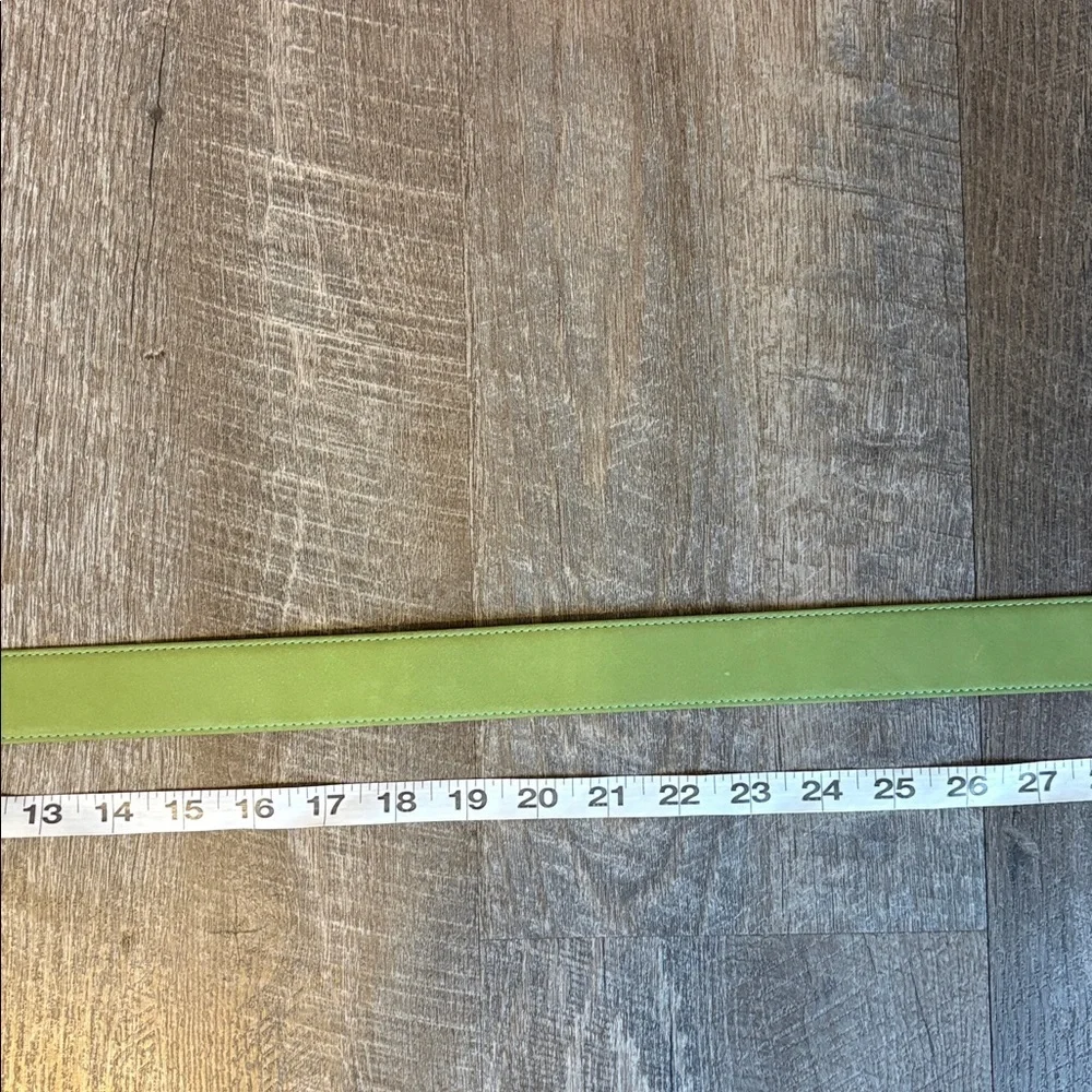 Echo Vintage Genuine Leather Lime Green Suede Belt size L